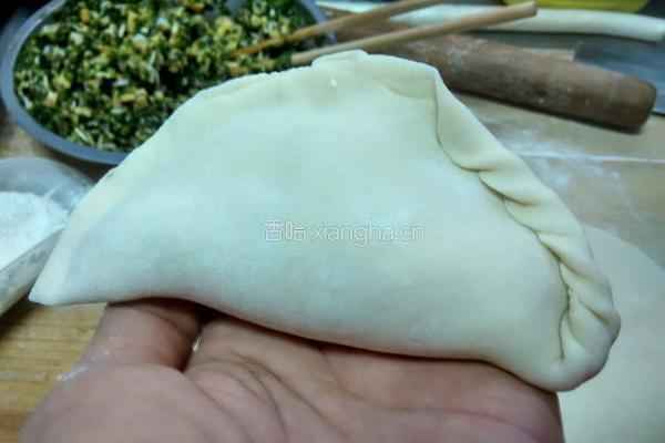 韭菜鸡蛋煎包的做法图解15