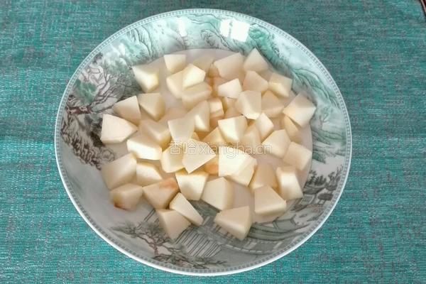 苹果炒饭的做法图解2