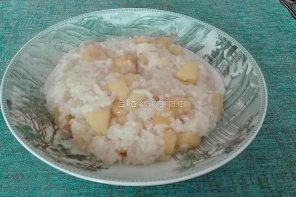 苹果炒饭的做法图解7
