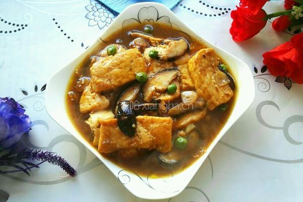 香菇烧豆腐的做法图解6