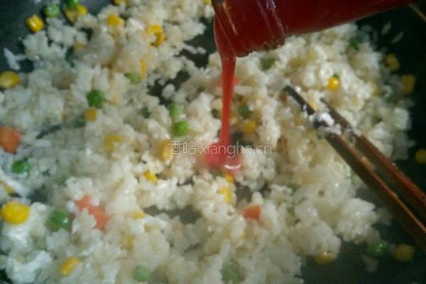彩色炒饭的做法图解6