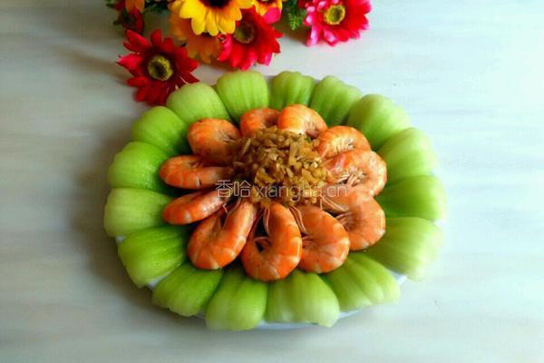 蒜蓉油菜大虾