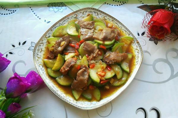 肉片西葫芦的做法图解4