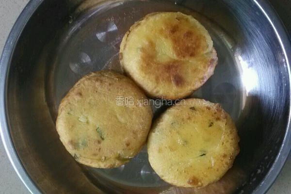 红薯葱油饼的做法图解5