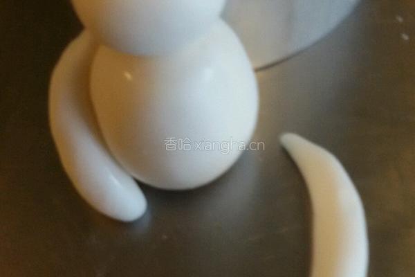 翻糖捏塑（大白）的做法图解5