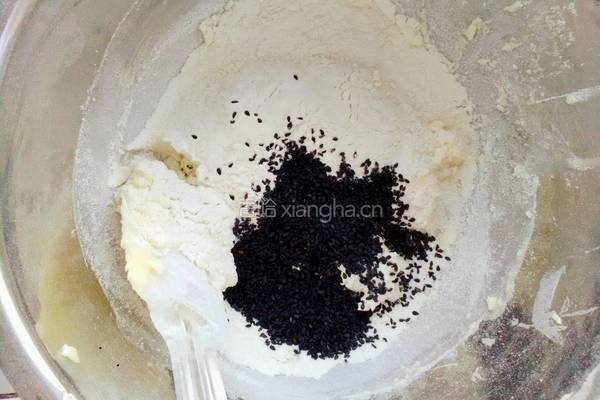 炼乳黑芝麻星星饼干的做法图解6