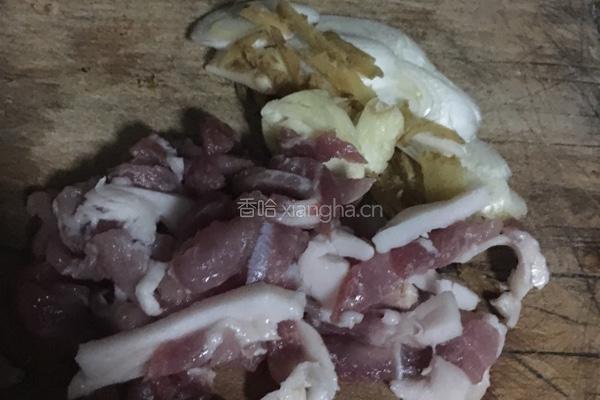 肉丝蒜台的做法图解3