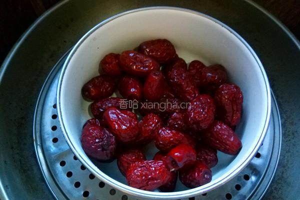 红枣馒头的做法图解2