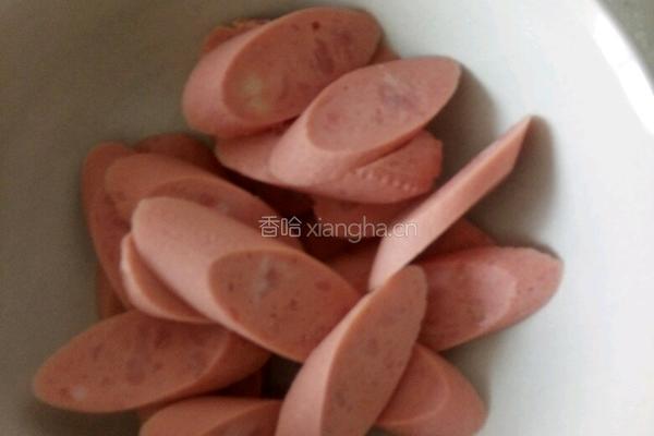 西葫芦火腿炒面的做法图解2