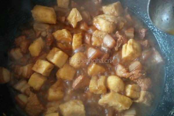 豆泡炖红烧肉的做法图解5