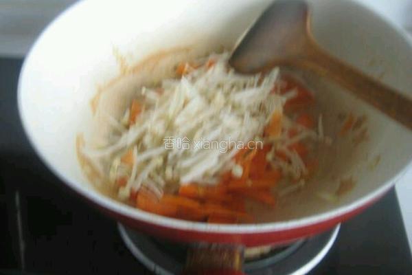 金针菇炒鸡蛋的做法图解6