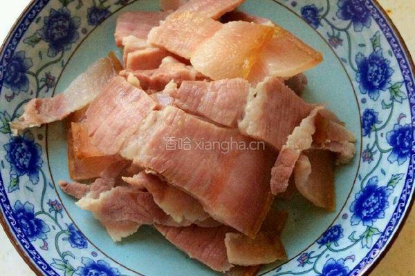 青椒腊肉的做法图解4