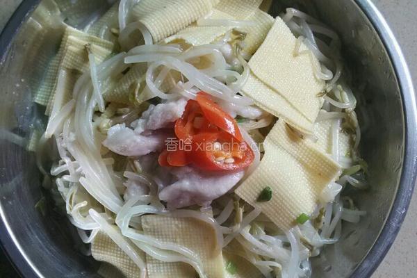 豆芽炒豆腐干的做法图解5