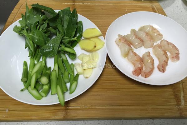 芥蓝虾仁炒年糕的做法图解5