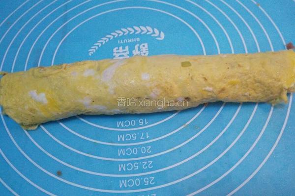 黄金鸡蛋肉卷的做法图解11