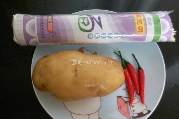 土豆丝盖浇面的做法图解1