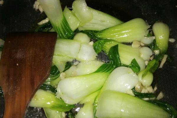 爆炒小油菜的做法图解7