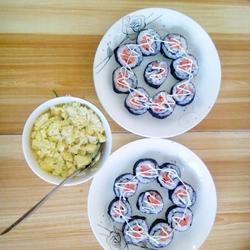 鸡蛋羹＋寿司卷的做法[图]