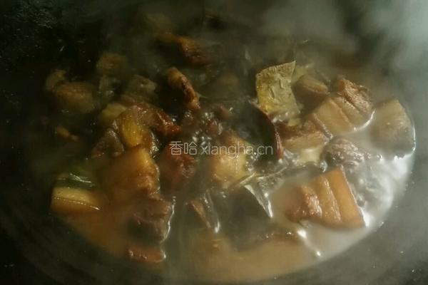 鳗鱼干烧五花肉的做法图解6