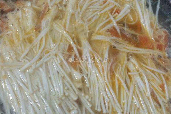沙虫金针菇汤的做法图解8
