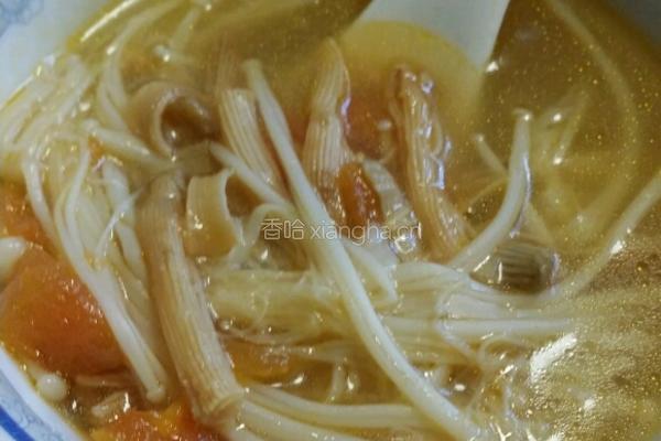沙虫金针菇汤的做法图解9