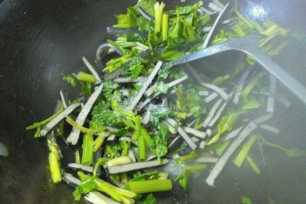 香芹炒臭干的做法图解11