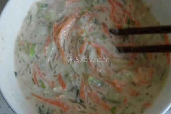 油炸素丸子的做法图解4