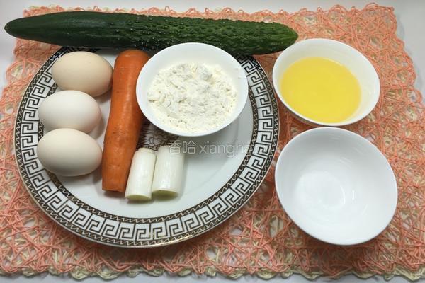 什锦鸡蛋饼的做法图解1