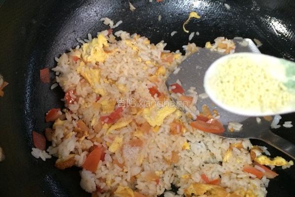 番茄蛋炒饭的做法图解7