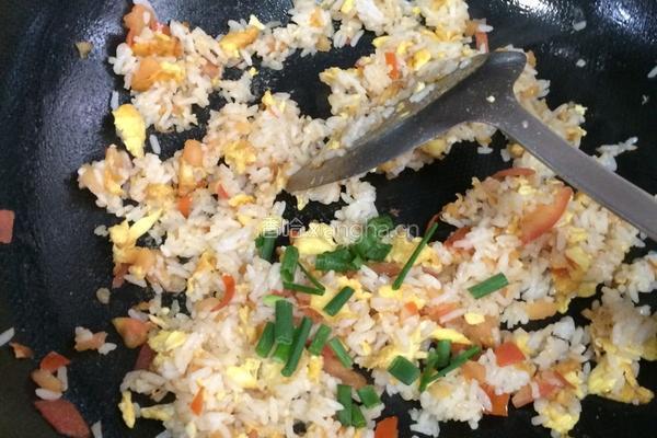 番茄蛋炒饭的做法图解8