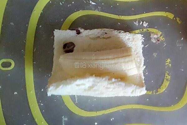 香蕉土司卷的做法图解4