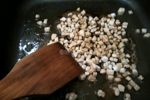 肉丁豆腐的做法图解3