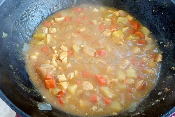 咖喱鸡肉土豆焗饭的做法图解7