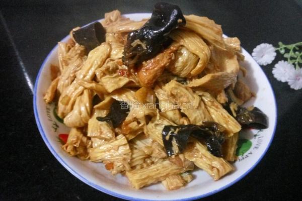 肉炒腐竹的做法图解5