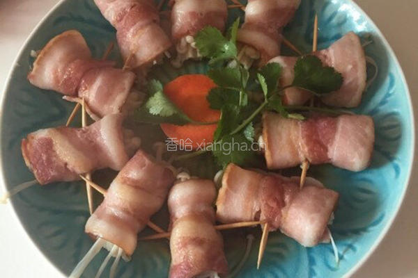 培根金针菇的做法图解4