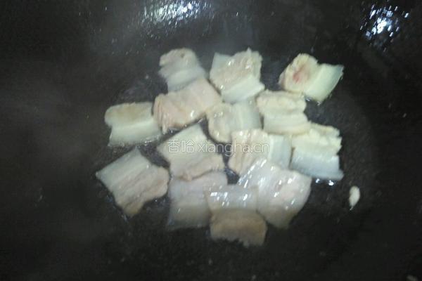 白菜炒肉片的做法图解3