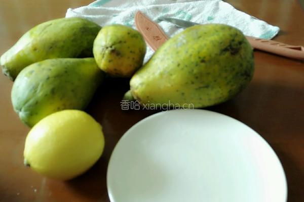 木瓜甜奶的做法图解1