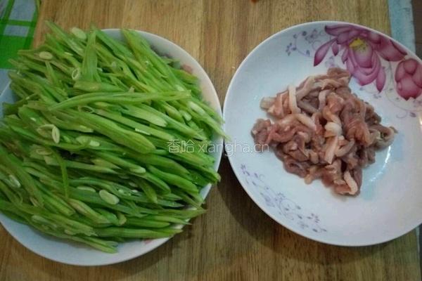 豆角炒肉的做法图解2