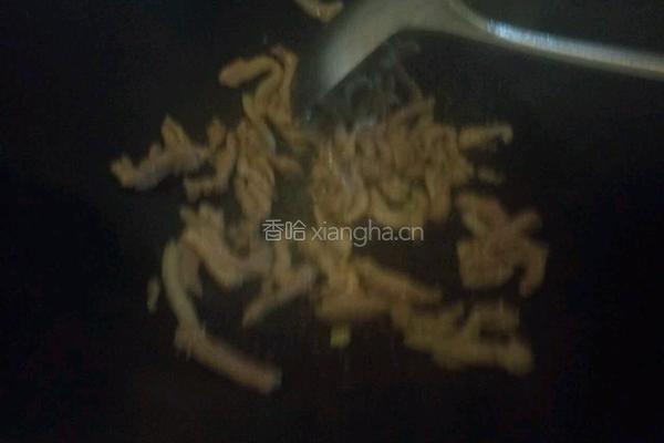 豆角炒肉的做法图解3
