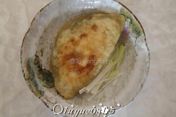 韭菜地皮菜素合子的做法图解5