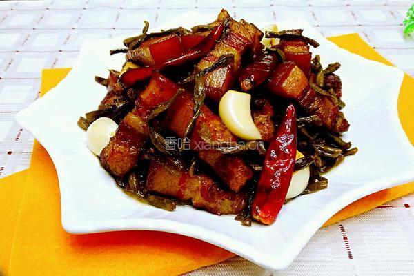 干豇豆红烧肉的做法图解14