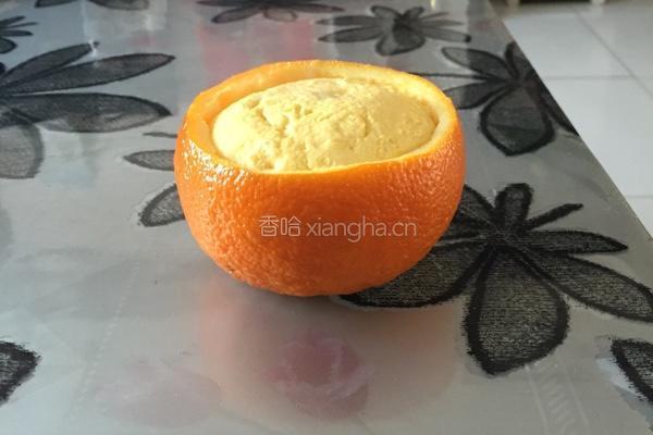 橙香蛋羹的做法图解6