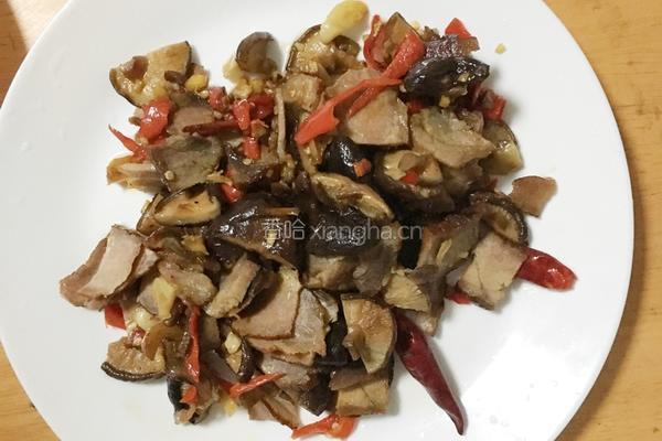 干菇炒腊肉的做法图解6