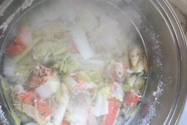 帝王蟹 阿拉斯加蟹 汤鲜肉美的做法图解4