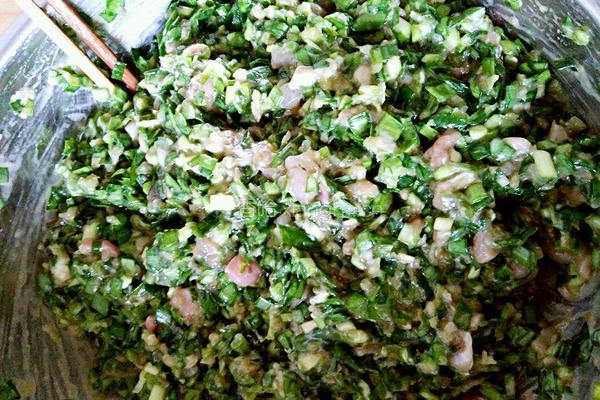 白菜(百财)水饺的做法图解2