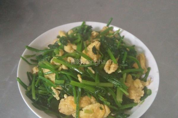 菠菜炒蛋的做法图解5