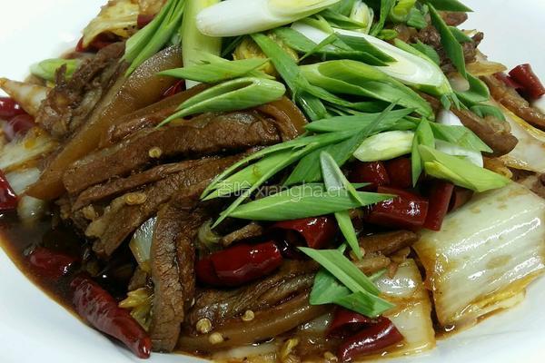 黄白菜醋烧羊肉的做法图解13