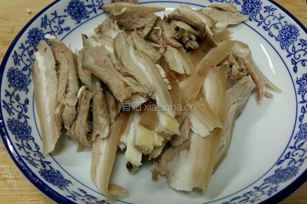 黄白菜醋烧羊肉的做法图解2