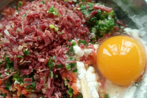 牛肉胡萝卜饼的做法图解5