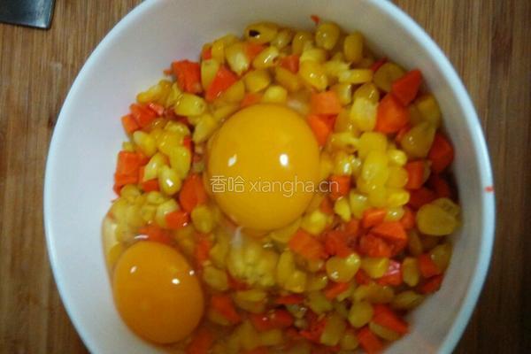 玉米胡萝卜饼的做法图解5